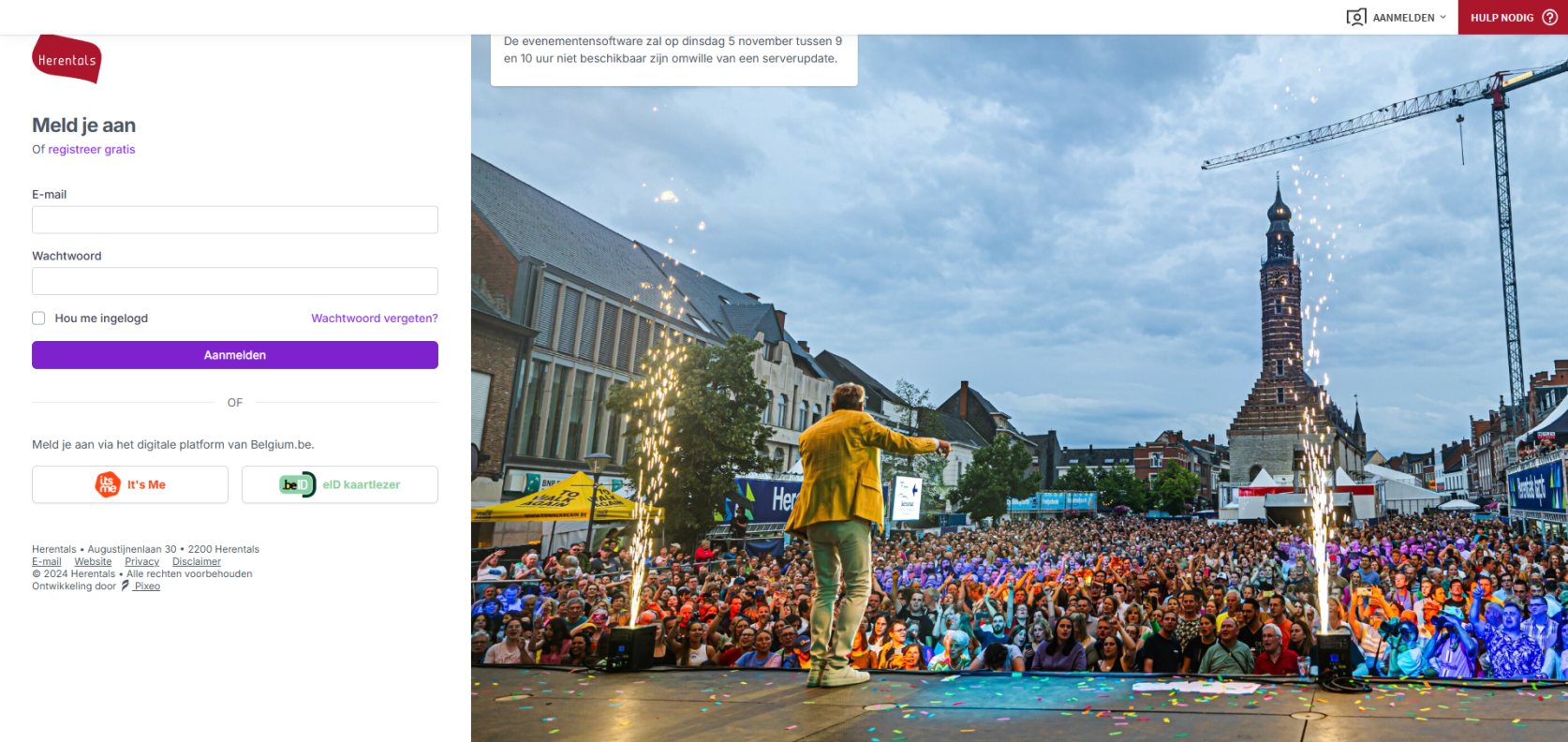 evenementen - rapporten exporteren